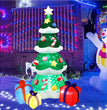 2.1M/7FT Christmas Inflatable Xmas Tree With LED Lights Outdoor Ornament Christmas Gift Party New Year Indoor Decoration Toys