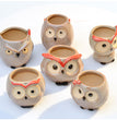 Ceramic Owl Flower Pot Garden Office Decoration Succulent Mini Owl Flowerpot Cute Animal Flowerpot Cactus Plants Planters