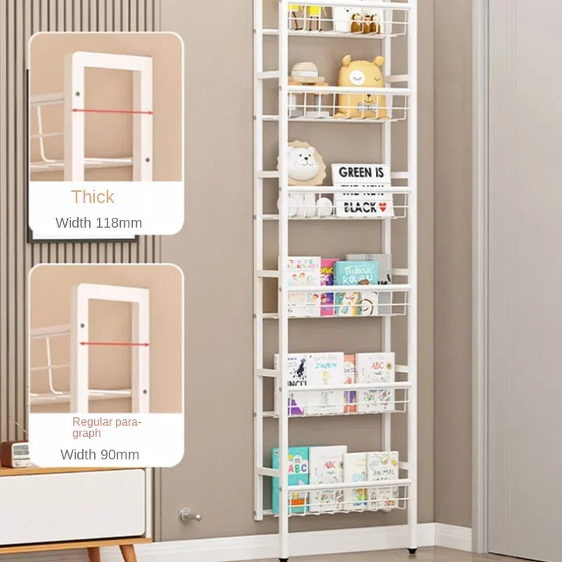 Over The Door Storage Rack Multi Layer Bathroom Load bearing Wall Hanging Shelf Kitchen Condiment Cabinet Door Rear