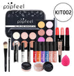 POPFEEL Makeup Full Kit Female Make Up Set Eye Shadow Eyeshadow Palette Lip Gloss Mascara Eyeliner Brushes Bag Make-up for Women