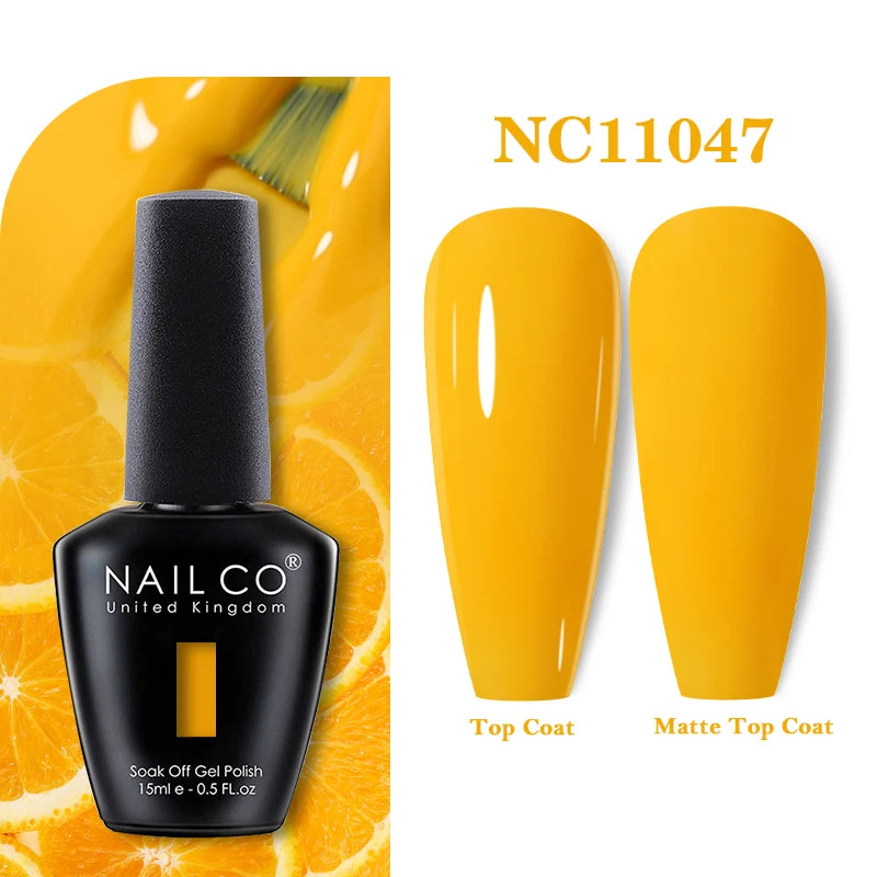 NAILCO 15ml Nail Gel Polish Vernis Semi Permanent UV Varnish Nails Art Manicure Design TOP BASE Hybrid Nail Supplies Nail Glue