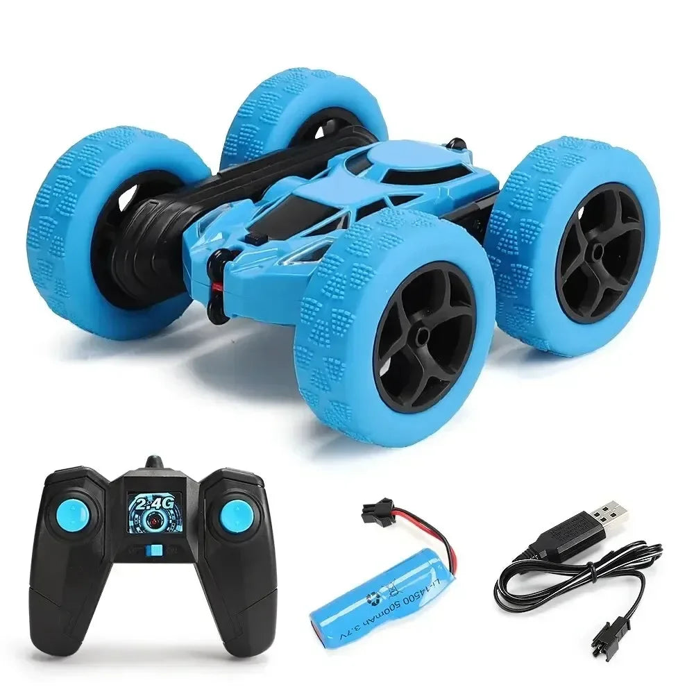 Rc Stunt Car Kids Double Sided Flip Remote Control Cars 2.4G High Speed 360° Rotation Drift Auto Toys Gifts for Boy Girl