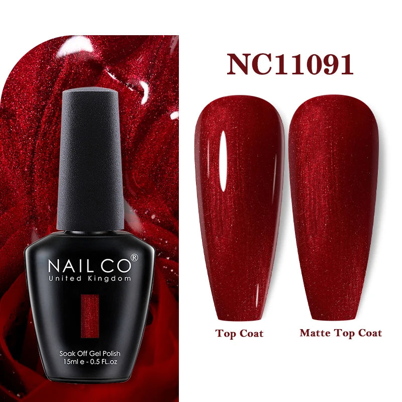 NAILCO 15ml Nail Gel Polish Vernis Semi Permanent UV Varnish Nails Art Manicure Design TOP BASE Hybrid Nail Supplies Nail Glue