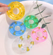 Kids' Mini Swim Ring Bath Toy Swimming Pool Float Circle Ring Toys Toy Baby Funny Doll Floating Rubber Bath Inflatable Games