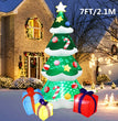 2.1M/7FT Christmas Inflatable Xmas Tree With LED Lights Outdoor Ornament Christmas Gift Party New Year Indoor Decoration Toys