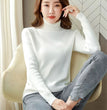 Turtleneck Winter Sweater Women Elegant Thicken Velvet Lined Warm Sueter Knitted Pullover Slim Tops Jersey Knitwear Jumper New