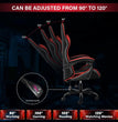 Gaming Chair, Backrest and Seat Height Adjustable Swivel Recliner Racing Office Computer Ergonomic Video Game Chair