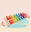 9 in 1 Wooden Montessori Toys Rattle Bell Drum Column Set Musical Instruments Sensory Early Baby Toy Toddler Education