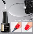 MEET ACROSS 7ml Base Top Coat Gel Polish Soak Off Semi Permanent UV Gel Nail Art Varnish Base Gel Top Coat Gel Varnish Manicure