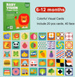 Baby Visual Stimulation Cards Montessori High Contrast Flash Card Infant Gift For Children Cognition Toy