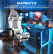 Gaming Chair, Backrest and Seat Height Adjustable Swivel Recliner Racing Office Computer Ergonomic Video Game Chair