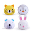 LED Light Up Toys Baby Cute Animals Bath Toy Swimming Water Soft Rubber Float Induction Luminous Duck for Kids Play Funny Gifts