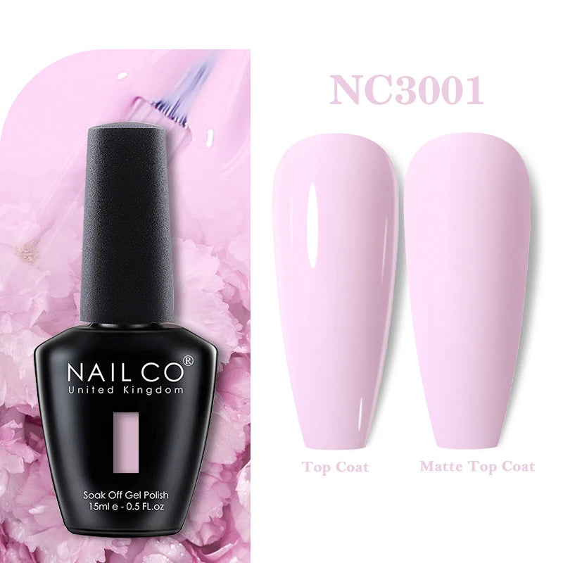 NAILCO 15ml Nail Gel Polish Vernis Semi Permanent UV Varnish Nails Art Manicure Design TOP BASE Hybrid Nail Supplies Nail Glue