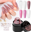 7ML Non Stick Hand Solid Extension Nail Gel Polish Pink Clear Nude Extension Gel Rhinestone Glue Gel For DIY Manicure Nail Art