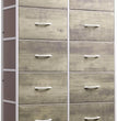 Tall Dresser for Bedroom with 10 Drawers, Chest of Drawers, Fabric Dresser for Closets, Storage Organizer Unit with Fabric Bins,