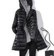 0-10℃ Winter Jackets Women White Duck Down Long Coat Female Hooded Quilted Parkas Ultra Light Portable Down Coats for Women