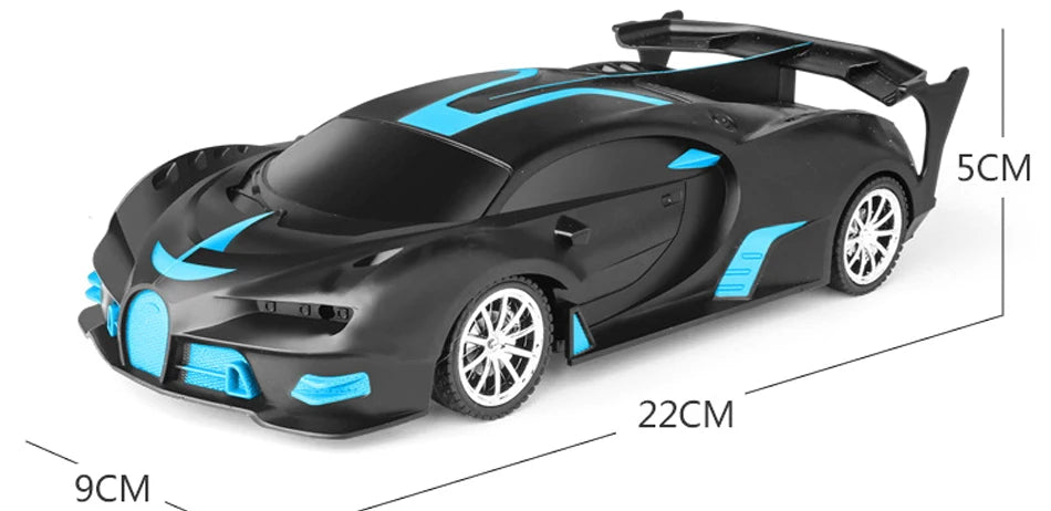 1/18 RC Car LED Light 2.4G Radio Remote Control Sports Cars For Children Racing High Speed Drive Vehicle Drift Boys Girls Toys