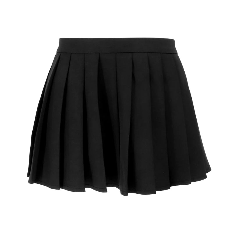 Sexy Mini Skirt Women New Summer Black Fashion Zipper Partywear Casual Slim Pleated Skirt Elegant Versatile Sexy Female Skirt