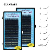 GLAMLASH L/LU/M W Shape Eyelash Extension 3D Premade Volume Fan Lashes W Style YY Lashes Faux Mink Volume Lashes Natural Eyelash