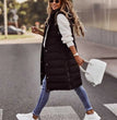 Long with Hood Outdoor Vest Down Women's Jacket Quilted Coat Sleeveless Jacket Winter Light Weight Sweaters