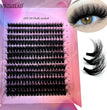 240Ps DIY 5D Fluffy Lash Clusters 100D Thick Eyelash Clusters CC Curl Wispy Individual Lashes 10-20mm Cluster Eyelash Extensions