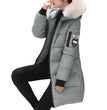 Women Winter Jackets Down Cotton Hooded Tops Large Size Parkas Mujer Coats Long Coat Fashion Female Fur Collar Outfits New Year