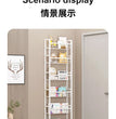 Over The Door Storage Rack Multi Layer Bathroom Load bearing Wall Hanging Shelf Kitchen Condiment Cabinet Door Rear