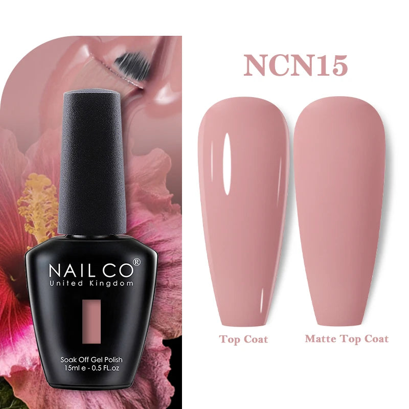 NAILCO 15ml Nail Gel Polish Vernis Semi Permanent UV Varnish Nails Art Manicure Design TOP BASE Hybrid Nail Supplies Nail Glue