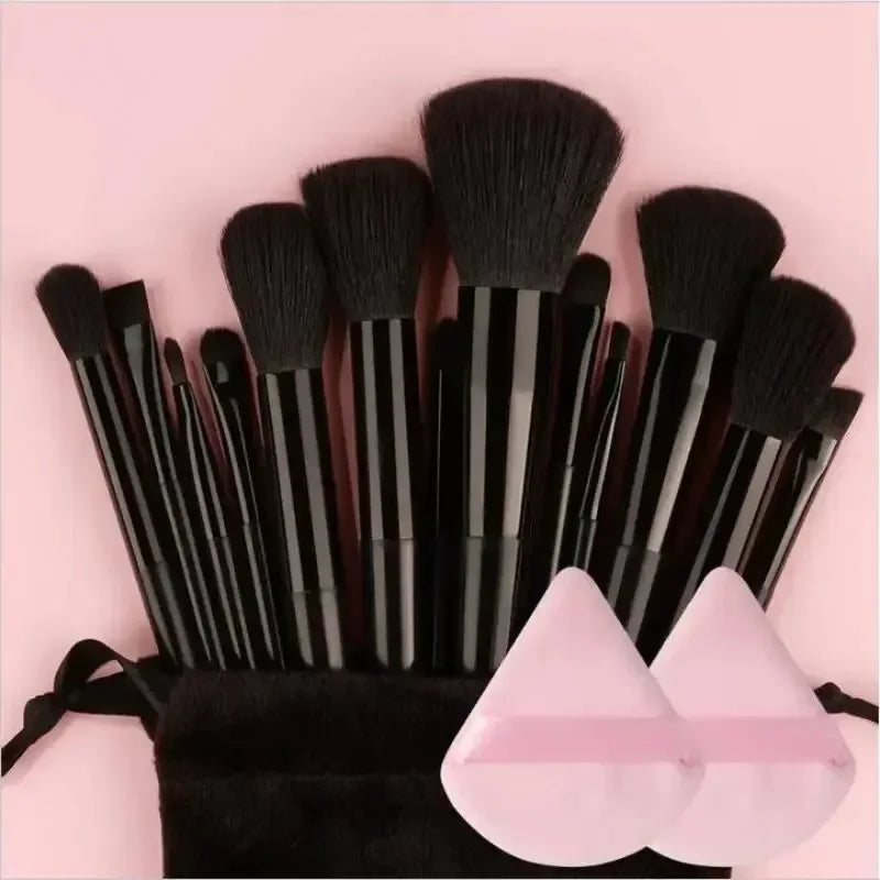 13 Makeup Brushes with Bag Quick-drying Ultra-soft Beauty Tools Portable Makeup Brush Set