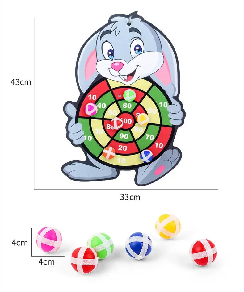 Montessori Dart Board Target Sports Game Toys For Children 4 To 6 Years Old Outdoor Toy Child Indoor Girls Sticky Ball Boys Gift