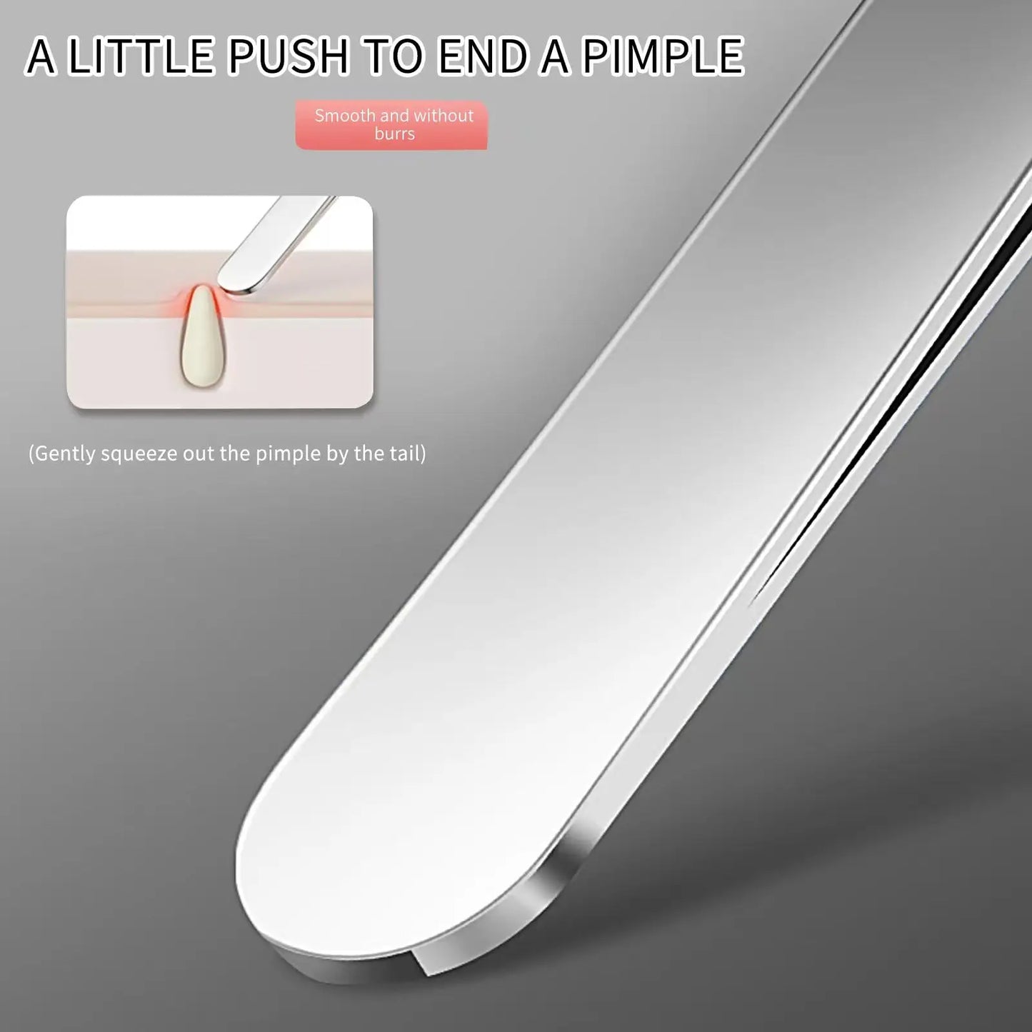 1/7pcs Stainless Steel Splinter Acne Clip Cell Tweezer Blackhead Clip Pimple Pin Beauty Salon Acne Removal Acne Needle Tools