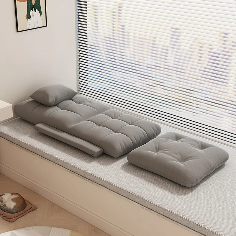 Lazy Sofa Bedroom Bay Window Folding Sofa Bed Can Lie Down and Sit on A Single Sofa Office Rest Sofa Chair