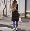 Long with Hood Outdoor Vest Down Women's Jacket Quilted Coat Sleeveless Jacket Winter Light Weight Sweaters