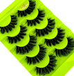 5pairs Classic Hybrid Volume Lashes New Arrival Wispy D Curl Short Russian Strip Lashes Makeup False Eyelashes