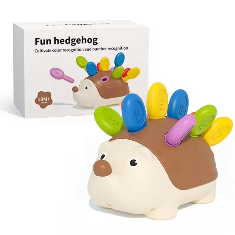 Montessori Educational Toy Fine Motor Toys for Toddlers 1-3 Hedgehog Learning Counting & Sorting Development Sensory Gifts