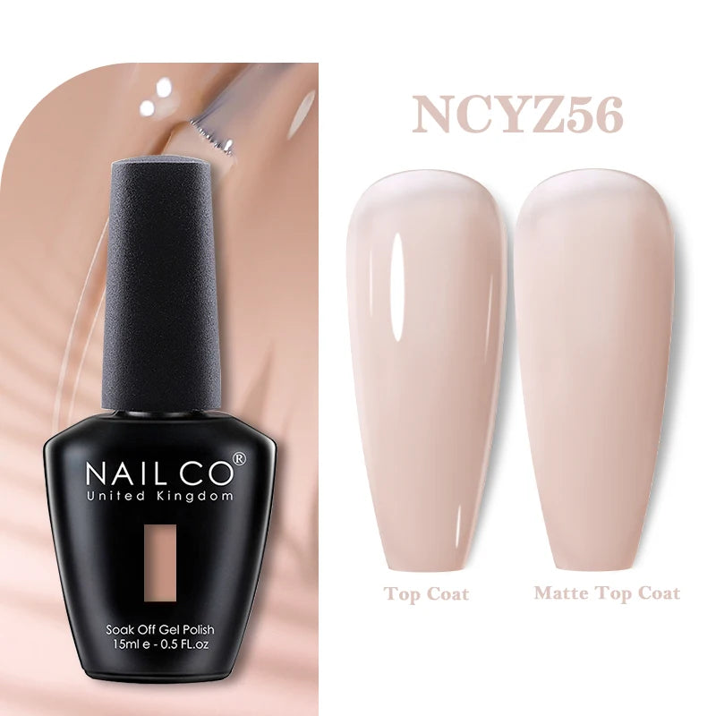 NAILCO 15ml Nail Gel Polish Vernis Semi Permanent UV Varnish Nails Art Manicure Design TOP BASE Hybrid Nail Supplies Nail Glue