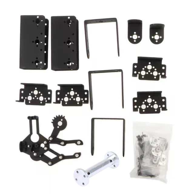 360 Degrees 6 DOF Robot Metal Alloy Mechanical Arm Claw Kit MG996R for Arduino Robotics Kit Educational Ps2 Programmable Toys