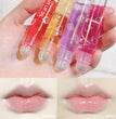 Roll-On Lip Oil, Moisturizing and Hydrating Lip Gloss, Nourishing Lip Balm Liquid for Smooth and Soft Lips, Long-Lasting Shine