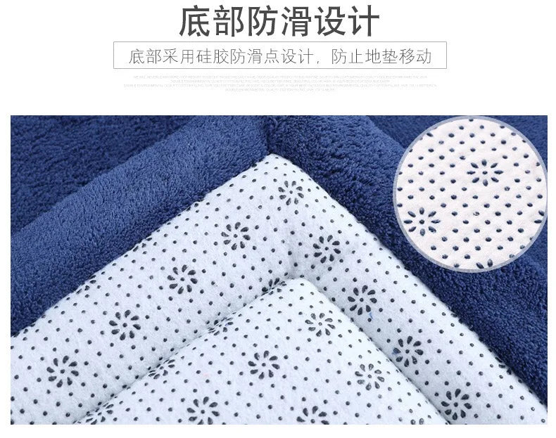 Latest Japanese Style 3CM Thickening Coral Fleece Velvet Mattress Camel Bed Mattress Living Room Tatami Carpet Baby Crawling Mat