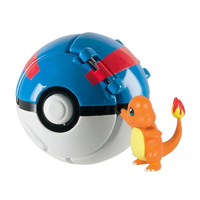 Pokeball Pokemon Figurine Elf Ball Anime Figure Cartoons Pikachu Charizard Pocket Monster Pet Anime Action Model Toy Kids Gifts