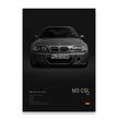 Famous Cars M5 918 GT3 Canvas Wall Art Print Poster G63 STO SLS Decorative Mural Modern Home Decor Birthday Gift Unframed