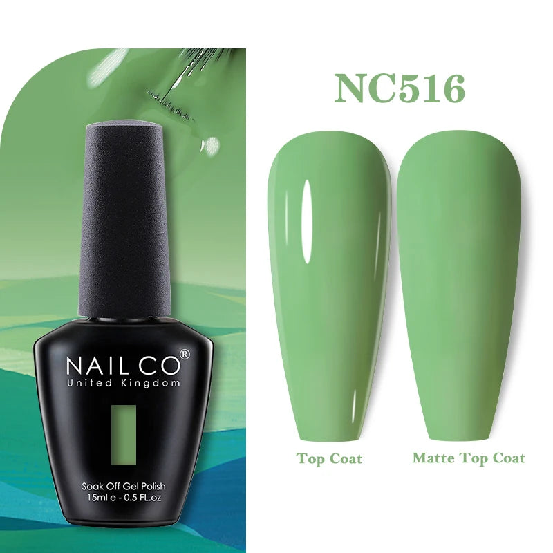 NAILCO 15ml Nail Gel Polish Vernis Semi Permanent UV Varnish Nails Art Manicure Design TOP BASE Hybrid Nail Supplies Nail Glue