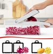 12 in 1 Multifunctional Vegetable Cutter Food Chopper Potato Slicer Carrot Grater Onion Shredder Salad Cutter Kitchen Gadgets