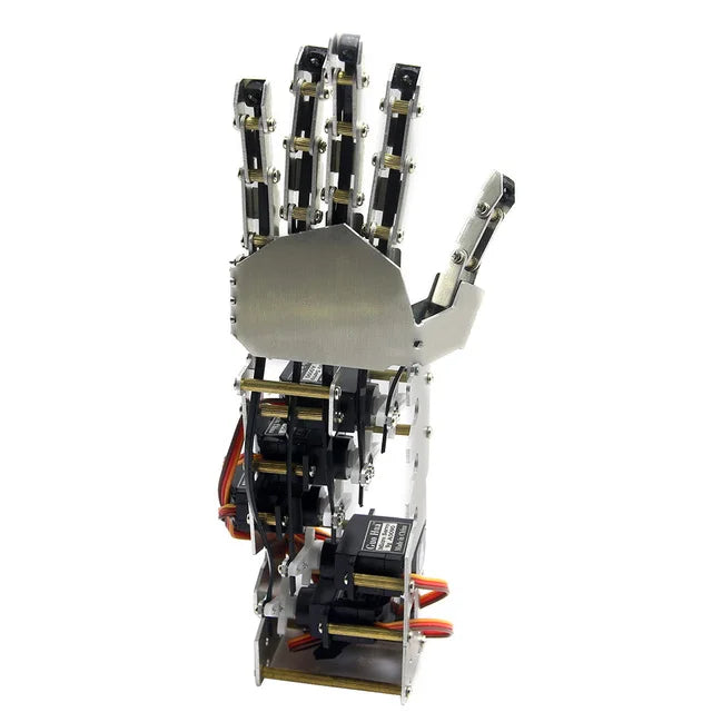 5 DOF Robotic Hand Humanoid Five Fingers Metal Manipulator Arm Left/Right Hand with Servos for Arduino Robot  Programmable Robot