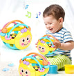 1 Pc 10cm Baby Toy Catch Ball Bendy Baby Walker Rattles Develop Intelligence Ball 0-12 Months Plastic Bell Rattle Doll