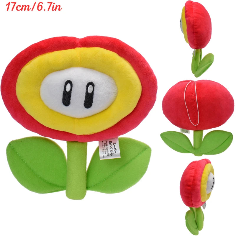 26 Styles Kawaii Mario Ice Fire Flower Boo Cappy Plush Toys Cute Anime Figure Super Star Big Poison Piranha Plant Peluche Dolls