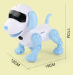 ZWN RC Robot Electronic Stunt Dog Toys Voice Command Programmable Touch-sense With Music Song Robot Dog for Children's Gifts