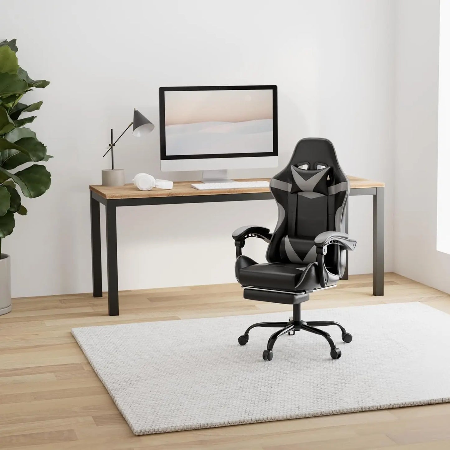 Gaming Chair, Backrest and Seat Height Adjustable Swivel Recliner Racing Office Computer Ergonomic Video Game Chair