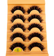 5pairs Classic Hybrid Volume Lashes New Arrival Wispy D Curl Short Russian Strip Lashes Makeup False Eyelashes