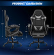 Gaming Chair, Backrest and Seat Height Adjustable Swivel Recliner Racing Office Computer Ergonomic Video Game Chair